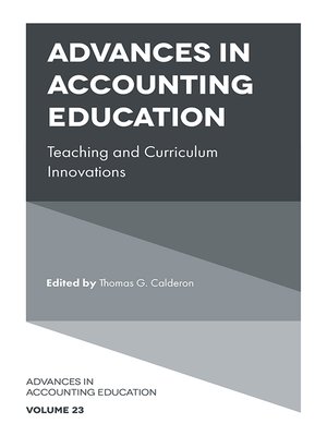 cover image of Advances in Accounting Education, Volume 23